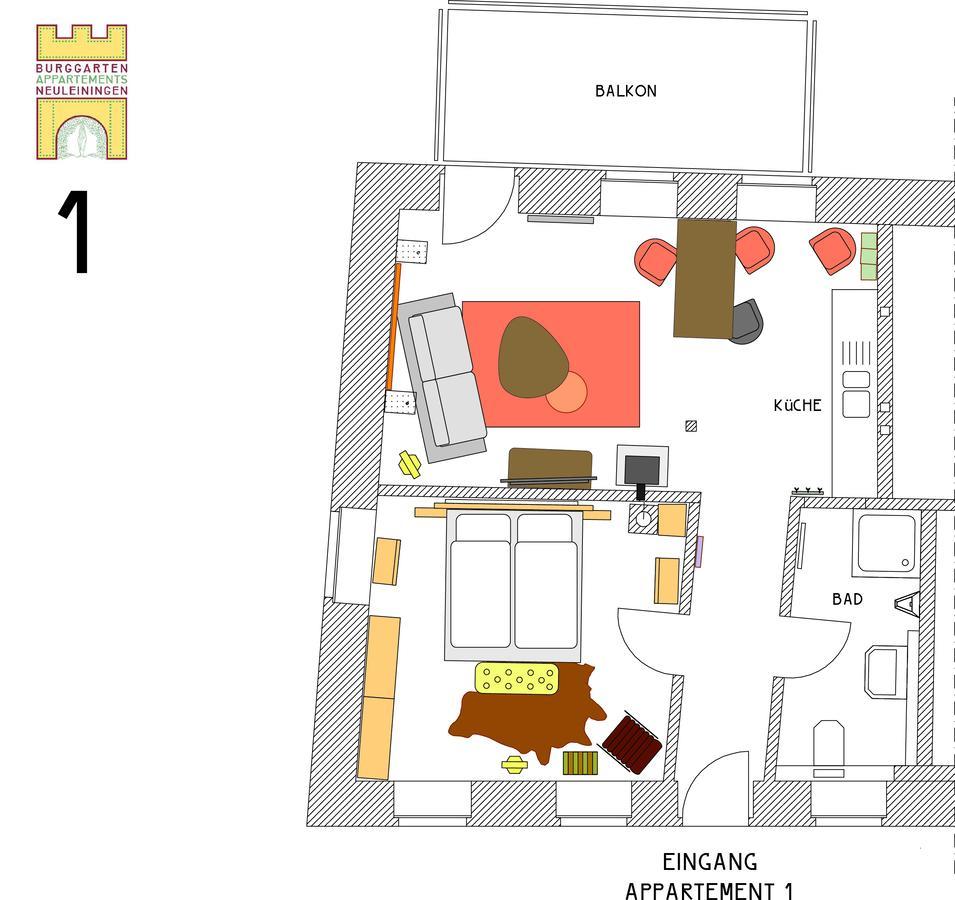 Burggarten Appartements Neuleiningen Екстер'єр фото