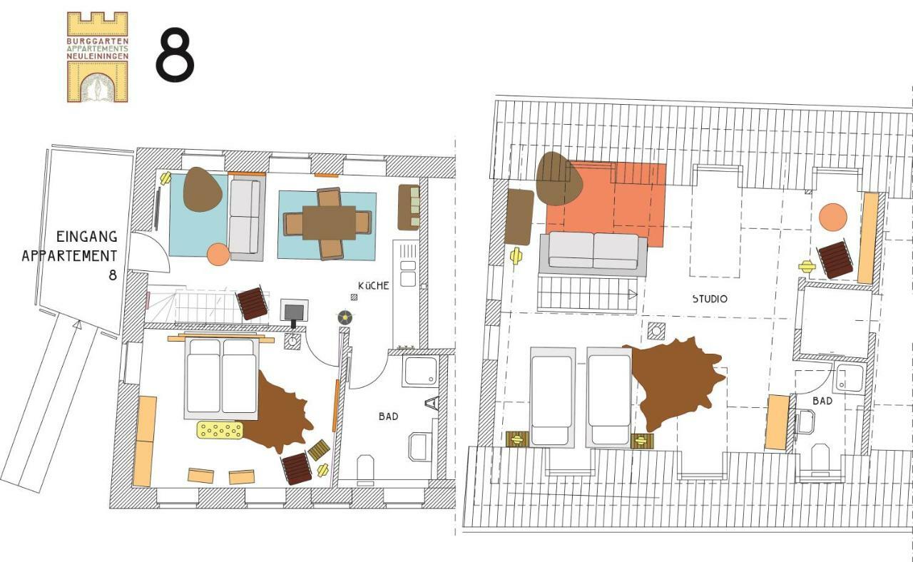 Burggarten Appartements Neuleiningen Екстер'єр фото